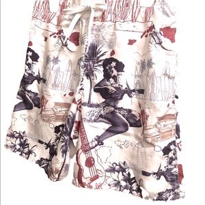 Men’s Hawaiian Swim Trunks